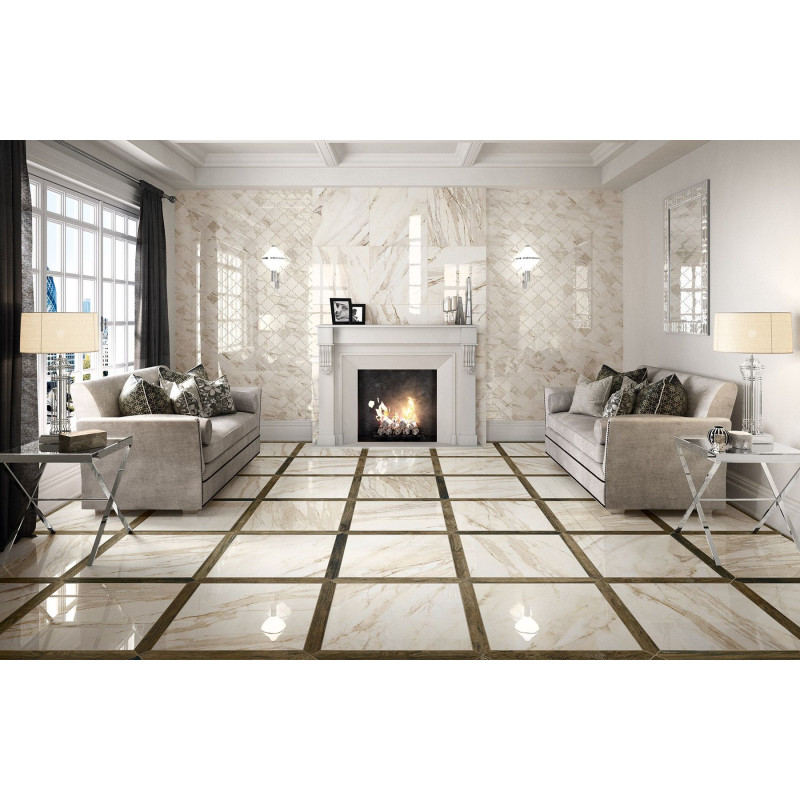 Płytki Novabell Imperial Calacatta Beige 60x60 Silk Ret.Gat.1