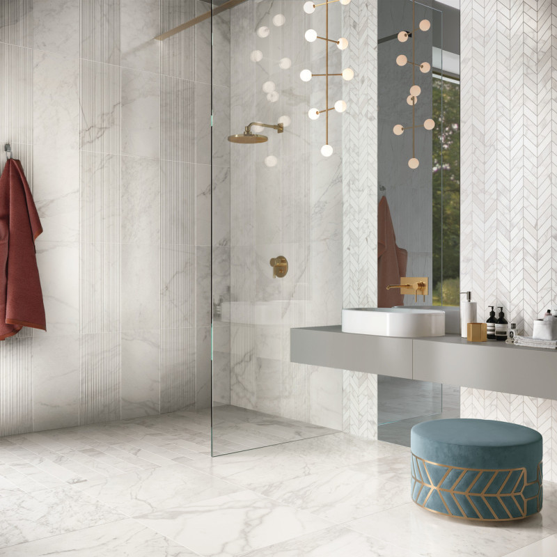 Płytki Edimax Astor Velvet White 80x80 Ret.Gat.1