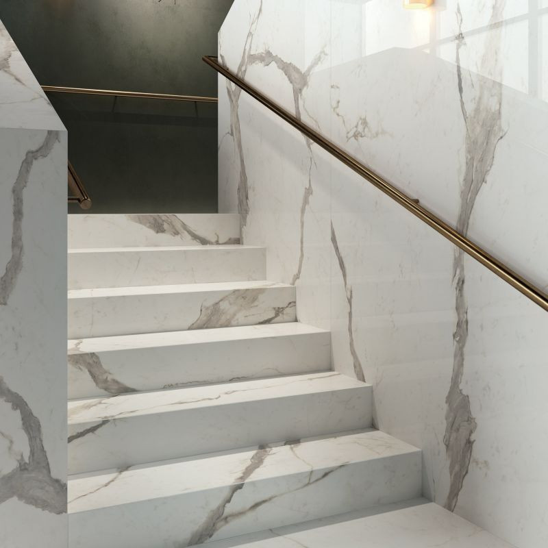 Płytka Gres ABK Sensi Up Statuario Versilia 120x120 Lux Rett.Gat.1...