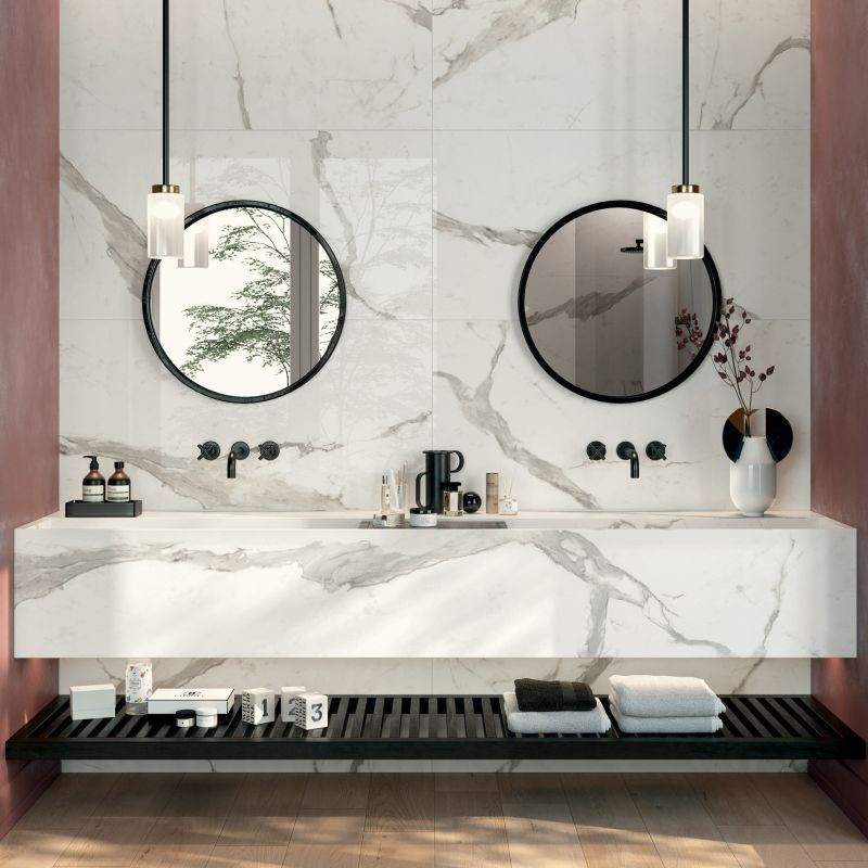 Płytka Gres ABK Sensi Up Statuario Versilia 120x120 Lux Rett.Gat.1...