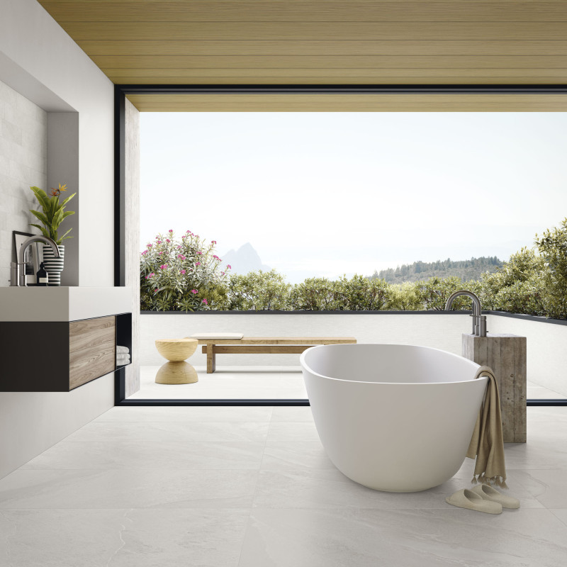 Płytki Edimax Astor Nuances White 80x80 Nat.3D Gat.1