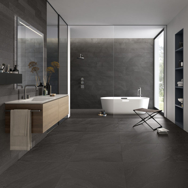 Płytki Edimax Astor Nuances Antracite 80x80 Nat.3D Gat.1