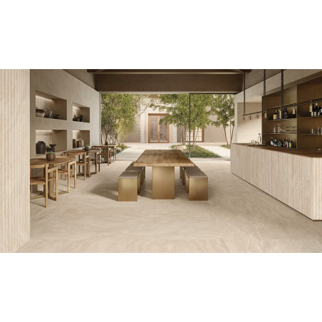 Płytki Emil Ceramica Dual Travertine Poro Chiuso Beige 120x120 Silk Gat.1