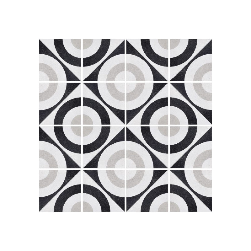 Płytki Fioranese Cementine Black&White Posa W_5 20x20 Rett.Gat.1