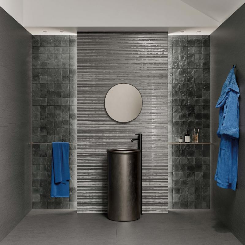 Płytki ABK Poetry Stone Reloaded Batik Graphite 3D 60x120 Nat.Gat.1