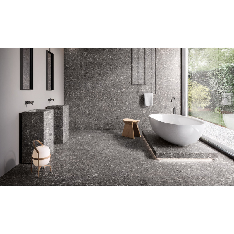 Płytki Emil Ceramica Ergon Lombarda Nero 90x90 Naturale Rett.Gat.1