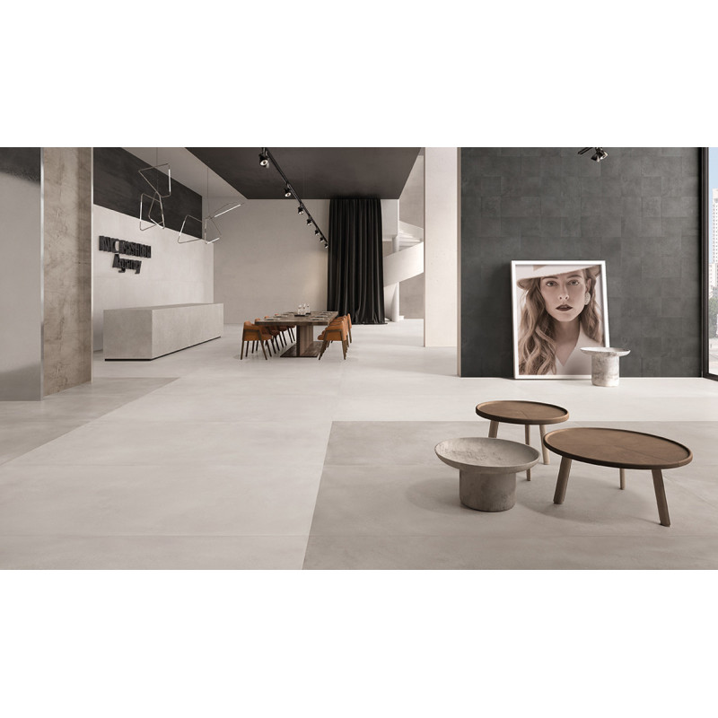 Płytki Emil Ceramica Ergon Tr3Nd White Concrete 120x120 Naturale Rett.Gat.1
