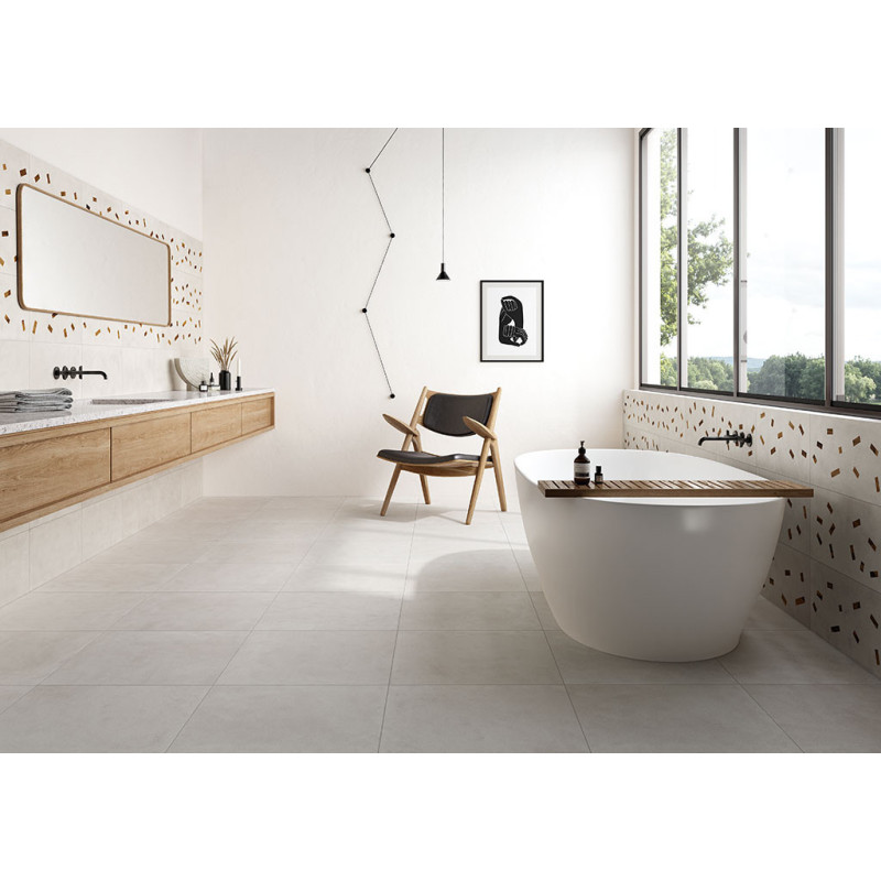 Płytki Fioranese Sfrido Deco Cemento 1 Bianco 30x60 Nat.Ret.Gat.1